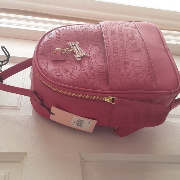 SOLD! Juicy Couture Backpack Raspberry Tart Lovelock NWT small pink - Picture 5 of 8